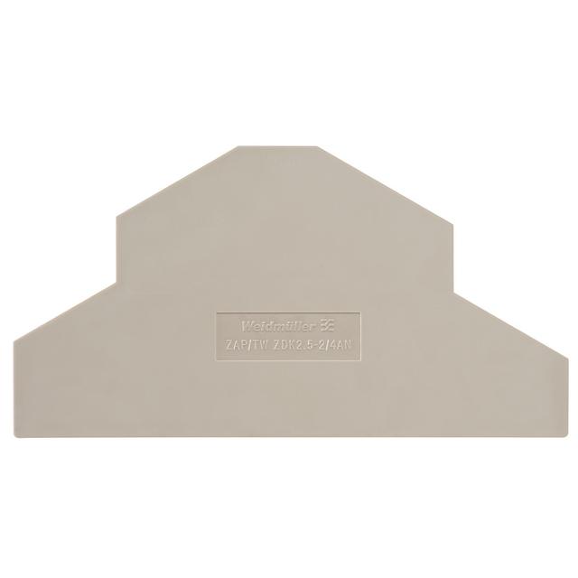 ZAP/TW ZDK2.5-2/4AN Płyta separacyjna (terminal), Płyta zamykająca, 104 mm x Ciemnobeżowy /20szt./ 1394050000 WEIDMÜLLER