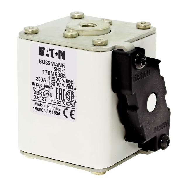 FUSE 280A 1250V 2BKN/75 AR CU Wkładka szybka 280A AC 1250V rozmiar 2 61x75x77 mm aR IEC UL 170M5389