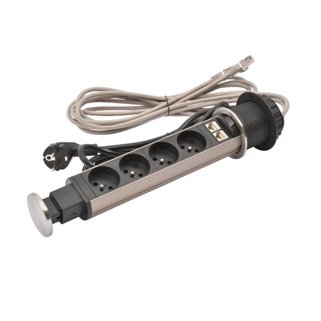 INCARA: TOWER 60 - 4X2P+Z / 2XRJ45 - 2,0 M, Legrand