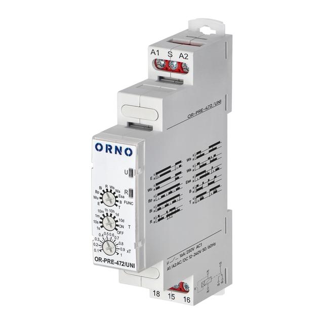 Przekaźnik czasowy  Economic, 10 funkcji, uniwersalne zasilanie