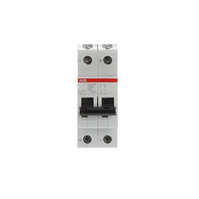 S202M-C50UC Wyłącznik nadprądowy 10kA AC/DC 2P C50A 2CDS272061R0504 ABB