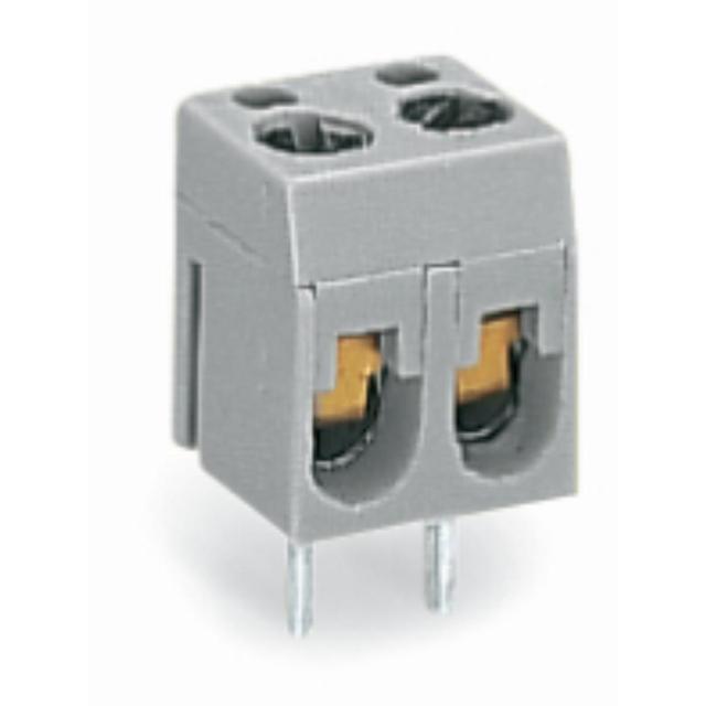 złączka śrubowa do pł. drukowanych 2-torowa szara raster 5,08 mm