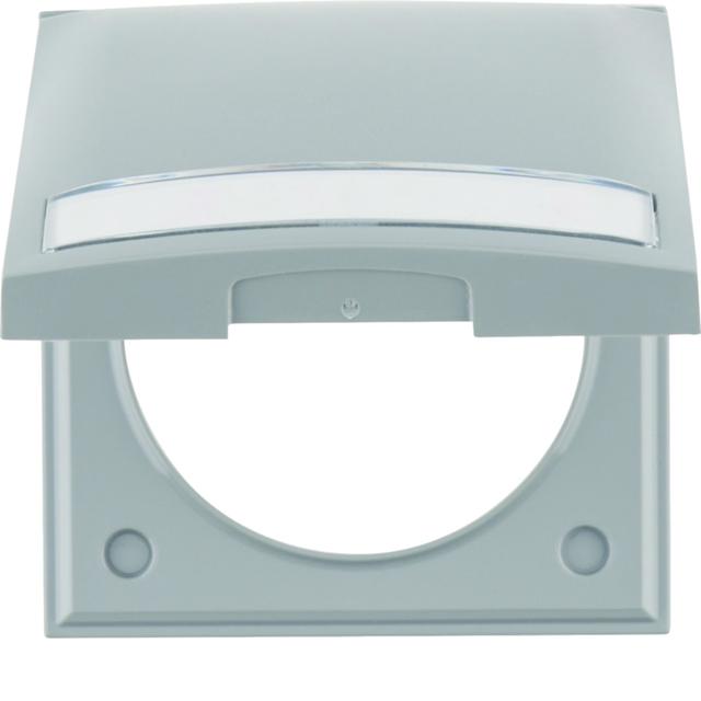 Integro Flow Ramka 1-krotna z pokrywą i p.opis., szary 919882506 HAGER