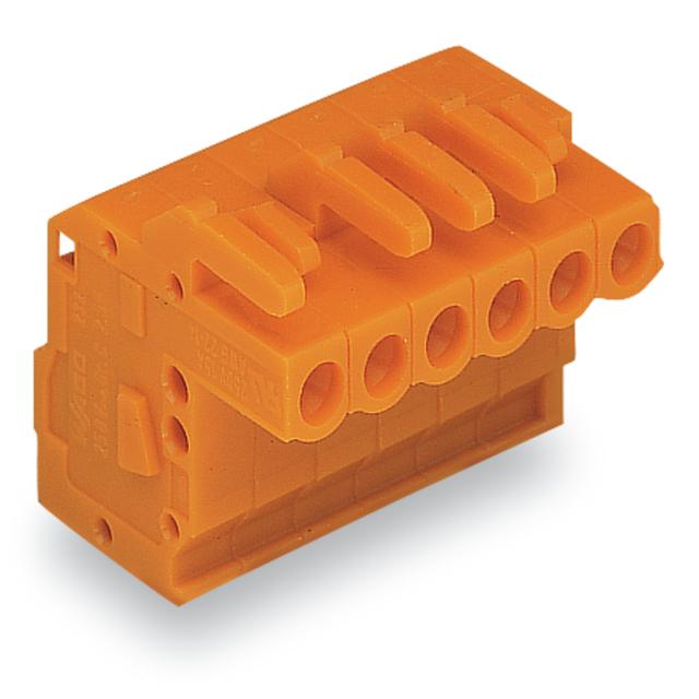 MCS-MIDI Classic gniazdo kątowe 21-bieg. pomarańczowe raster 5,08 mm /10szt./ WAGO