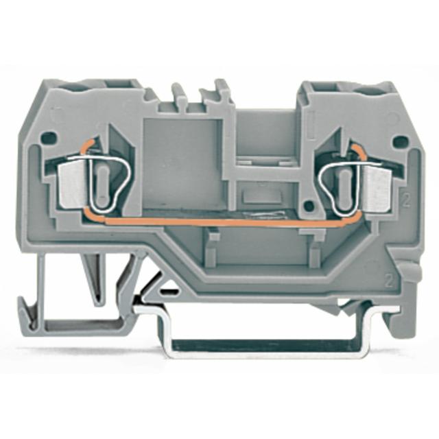 Złączka szynowa 2‑przewodowa 2,5mm2 szara 280‑901 WAGO