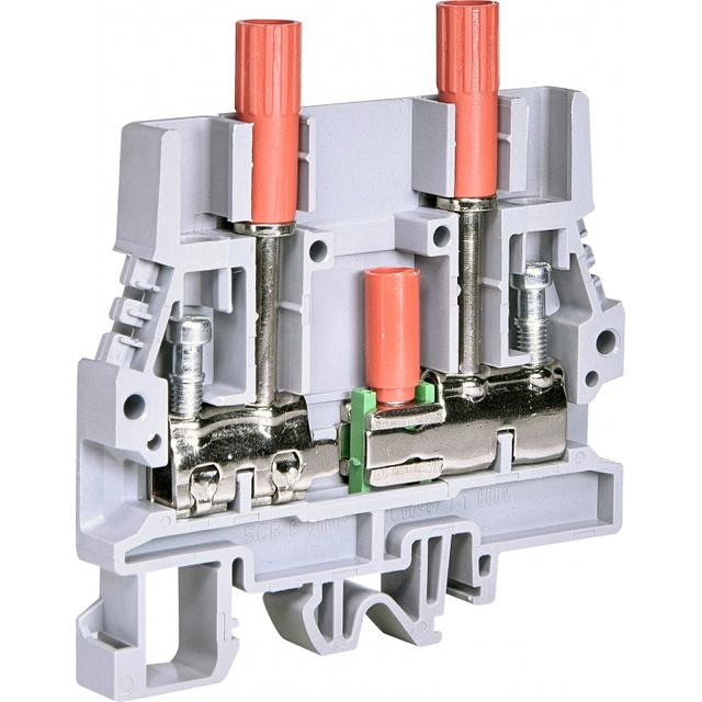ESC-SCB.6/DD Złączka gwintowa pomiarowa rozłączalna (szara) 6 mm2