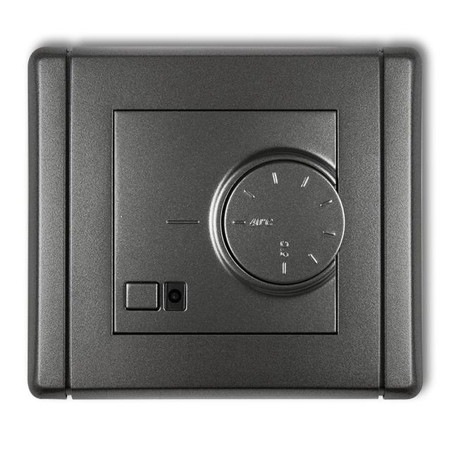 FLEXI Elektroniczny regulator temperatury z czujnikiem podpodłogowym grafitowy