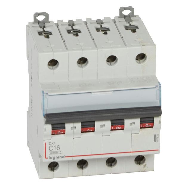 Wyłącznik Nadprądowy S 304 4P C16A 6kA DX3 407928 LEGRAND