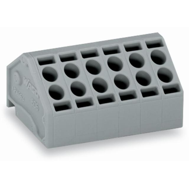 listwa nasadzana do pł. drukowanych 10-bieg. szara raster 5 mm