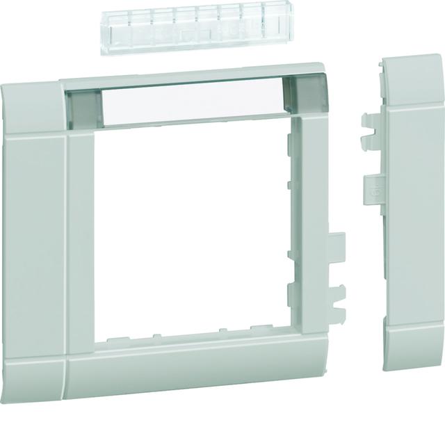 tehalit.WA Maskownica 80mm 1-krotna 55x55mm pole opisowe PC-ABS bezhalog jszary