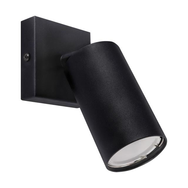 Oprawa lampa ścienna kinkiet MANAM 1X GU10 CZARNA 03763 IDEUS