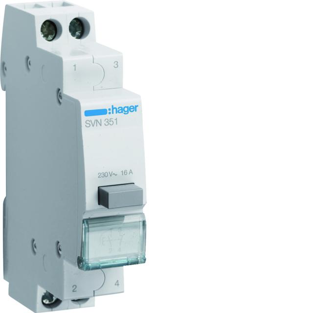 Przycisk sterowniczy 1NO+1NC Ith=16A 230VAC SVN351 HAGER