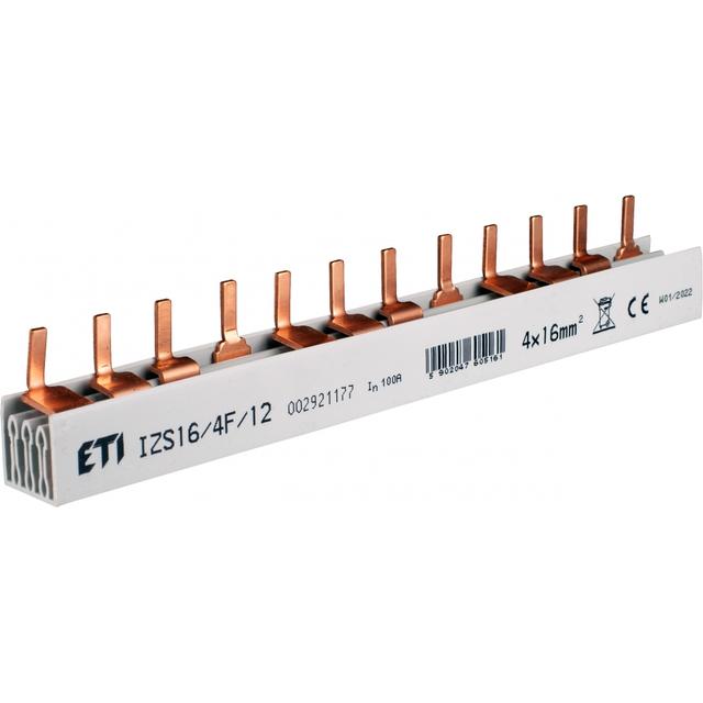 IZS16/4F/12 Izolowana szyna zbiorcza sztyftowa