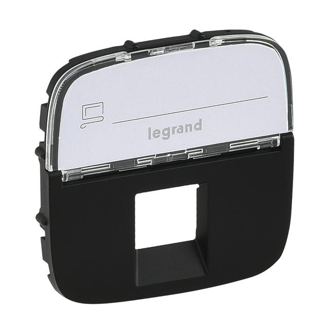 Valena Allure Plakietka Czarna Gniazda Pojedynczego Rj11 Lub Rj12 Lub Rj45 Z Etykietą 755478 LEGRAND
