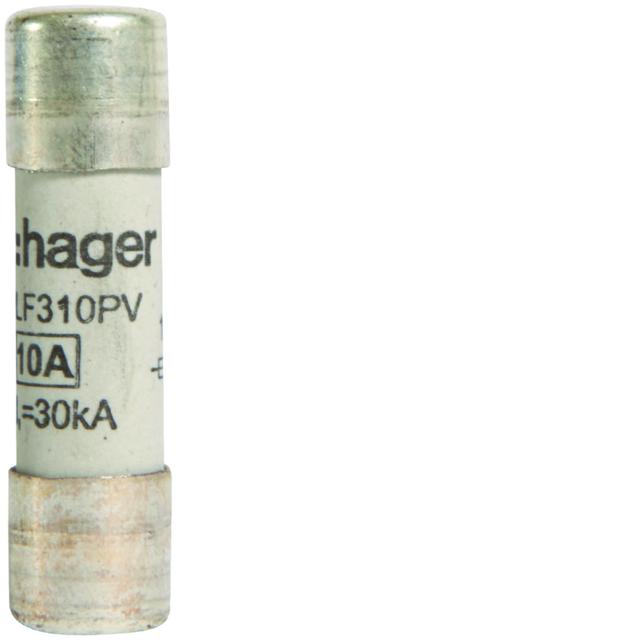 Wkładka bezpiecznikowa cylindryczna CH-10 10x38mm gPV 10A 1000VDC LF310PV HAGER