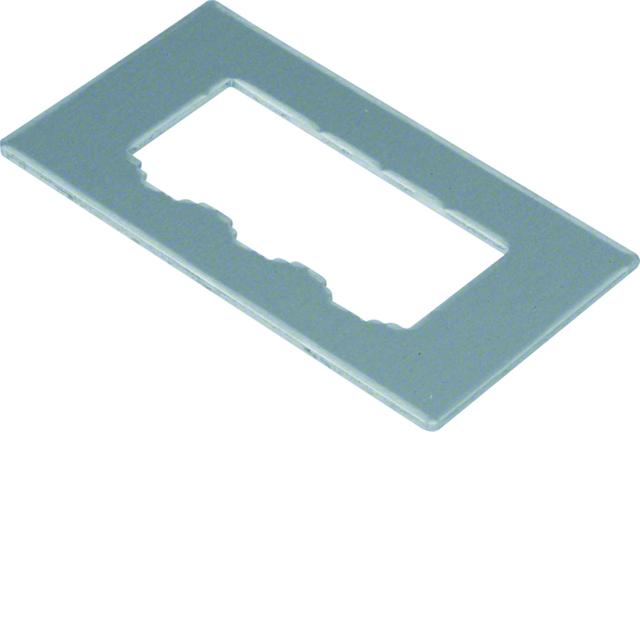 tehalit.GB-EG Płytka montażowa GTVD2/300 3xRJ45 19,5x14,9 aluminium GTVDM033 HAGER