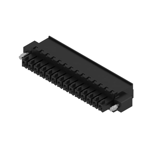 BCZ 3.81/14/270F SN BK BX Wtyk PCB (złącze wiązki), 3.81 mm, Liczba biegunów: 14, Przyłącze z jarzmem /50szt./ 1940710000 WEIDMÜLLER