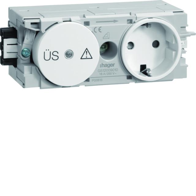 tehalit.WA Gniazdo SCHUKO z ogranicznikiem przeciwprzepięciowym WAGO C-profil bi