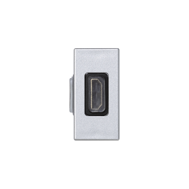 Simon Connect Płytka K45/2 adapter HDMI-HDMI 225x45mm + wkład aluminium K129B/8 KONTAKT