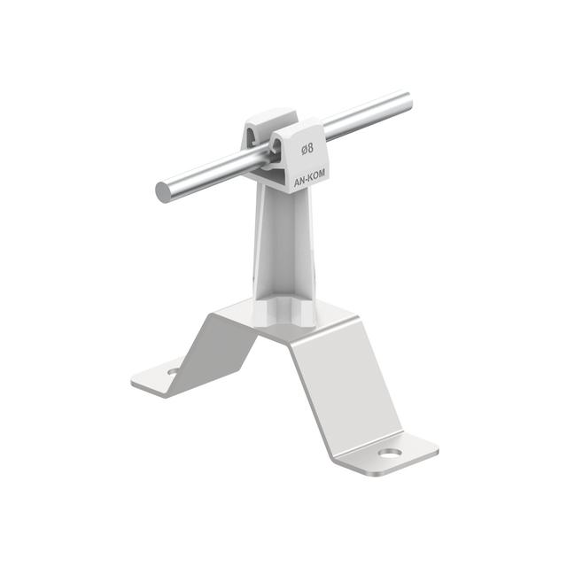 Uchwyt na pł.prof.stalow.Z-zatrzask H=7cm/OH/ słupek szary