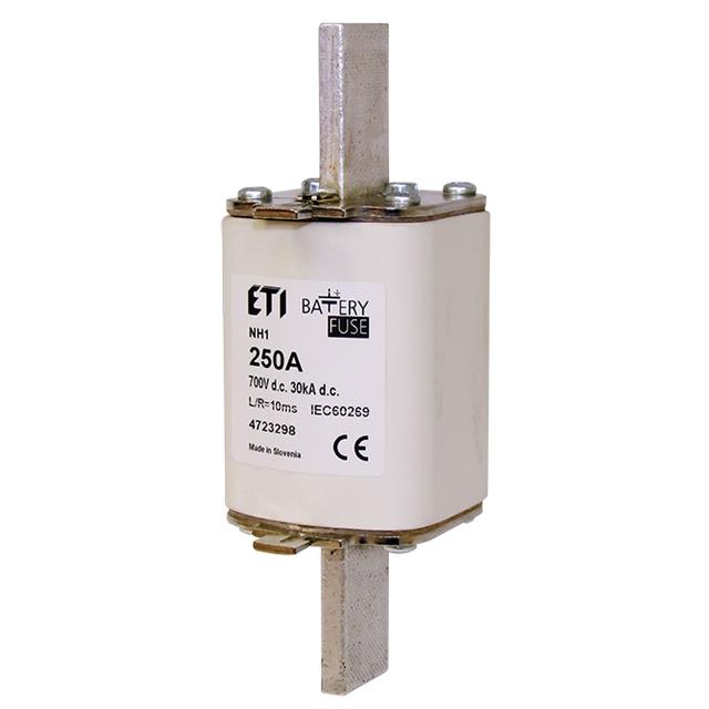 Wkładka topikowa NH do ochrony akumulatorów, magazynów energii DC NH2 gBat 200A 700V DC 004724292 ETI