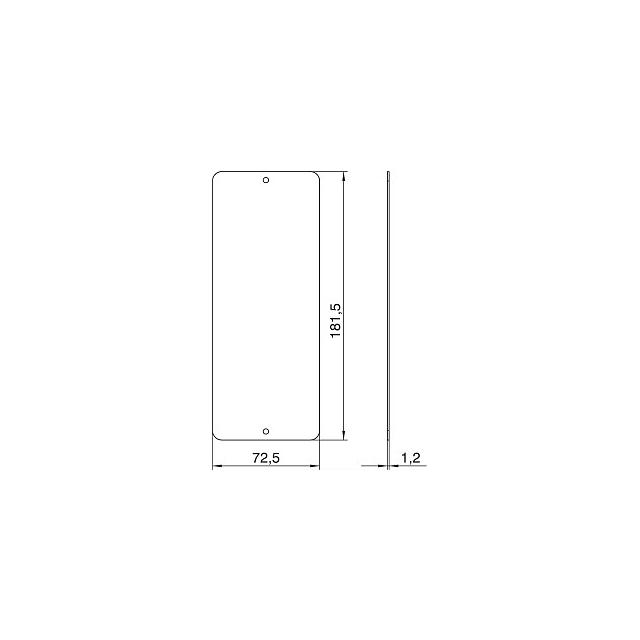 APMT5/0, PŁYTKA POKRYWOWA, 182X72.5MM
