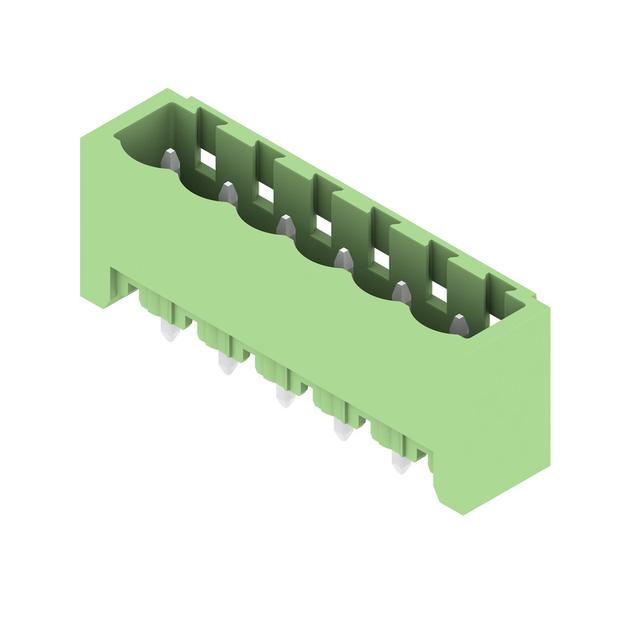 SL 5.08HC/06/180G 3.2SN GN BX Wtyki PCB (złącza płyty), 5.08 mm, Liczba biegunów: 6, kąt odejścia: 180° /50szt./ 1397390000 WEIDMÜLLER