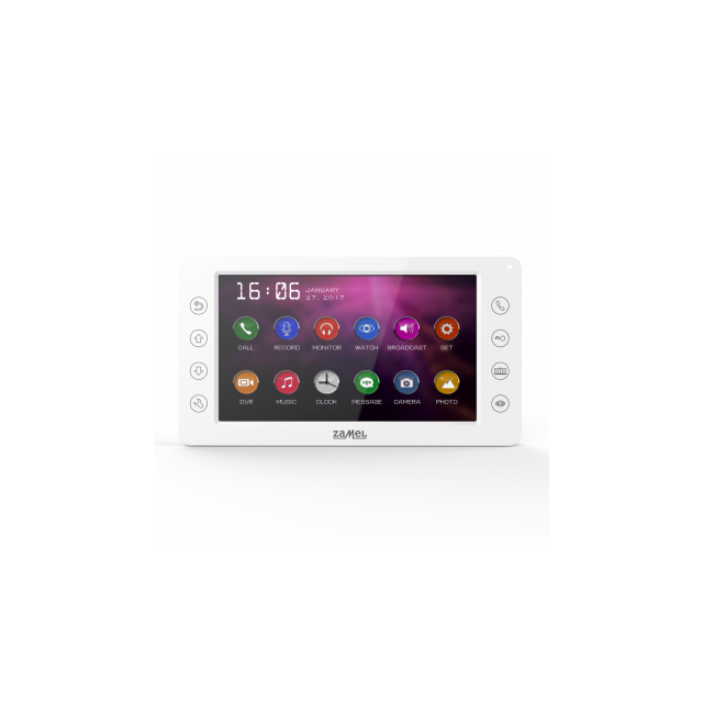 7" WIDEOMONITOR Z DOTYKOWYMI PRZYCISKAMI BIAŁY TYP: VP-829W