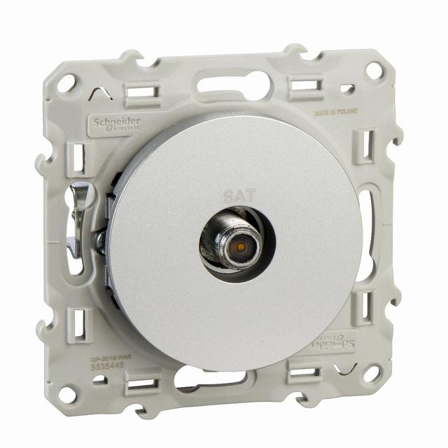 Odace, gniazdo SAT aluminium