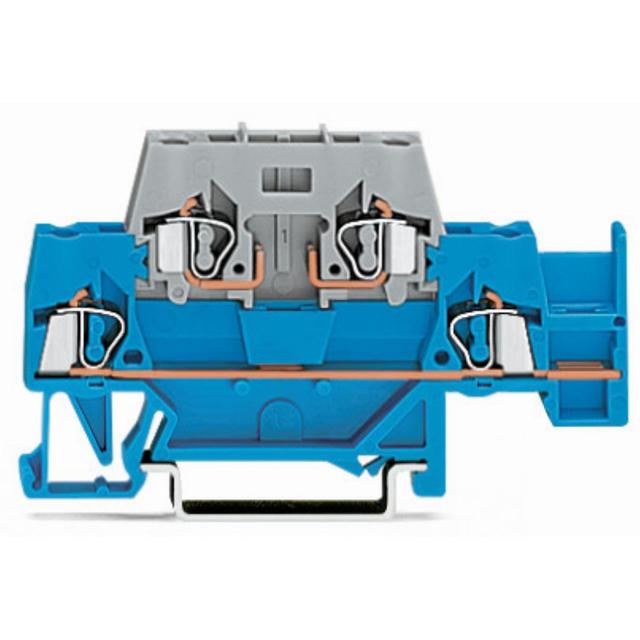 złączka dwupiętrowa 2,5 mm2 szara