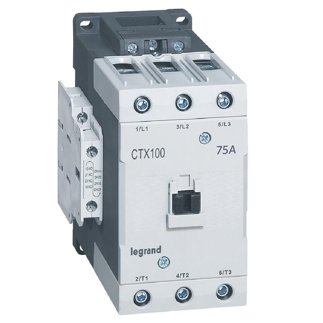 Stycznik Przemysłowy CTX3 100 3P 75A 2Z 2R 110V AC Zaciski Klatkowe 416194 LEGRAND