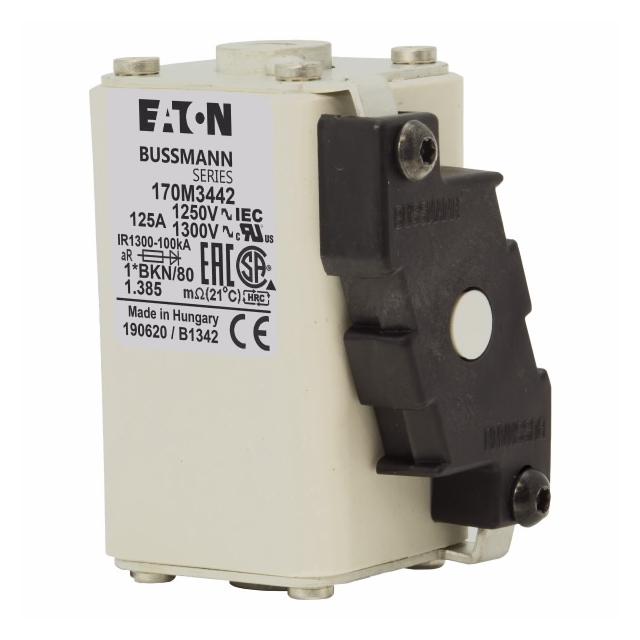 FUSE 125A 1250V 1*BKN/80 AR CU Wkładka szybka 125A AC 1250V rozmiar 1 45x59x81 mm aR 170M3442 EATON