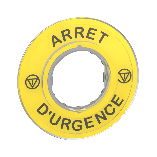 Harmony XB4 Etykieta do ESTOP /ARRET D'URGENCE/ 3D ZBY9120 Schneider