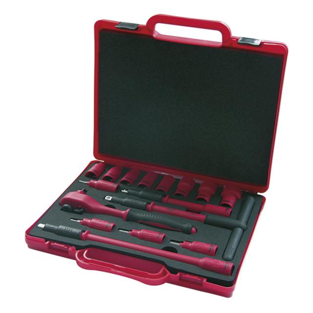 Zestaw kluczy nasadowychVDE3/8" eco w walizeczce