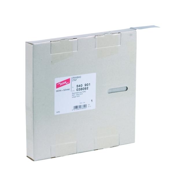 Taśma dł. 100 m, 25x0,3 mm, stal nierdzewna NIRO