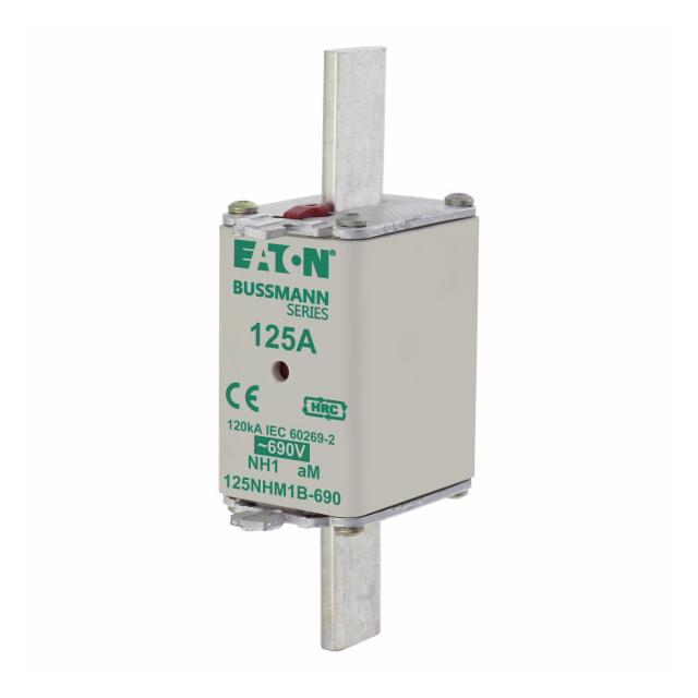 NH FUSE 125AMP 690V aM SIZE 1 Wkładka NH1 125A 690V AM podwójny wskaźnik 125NHM1B-690 EATON
