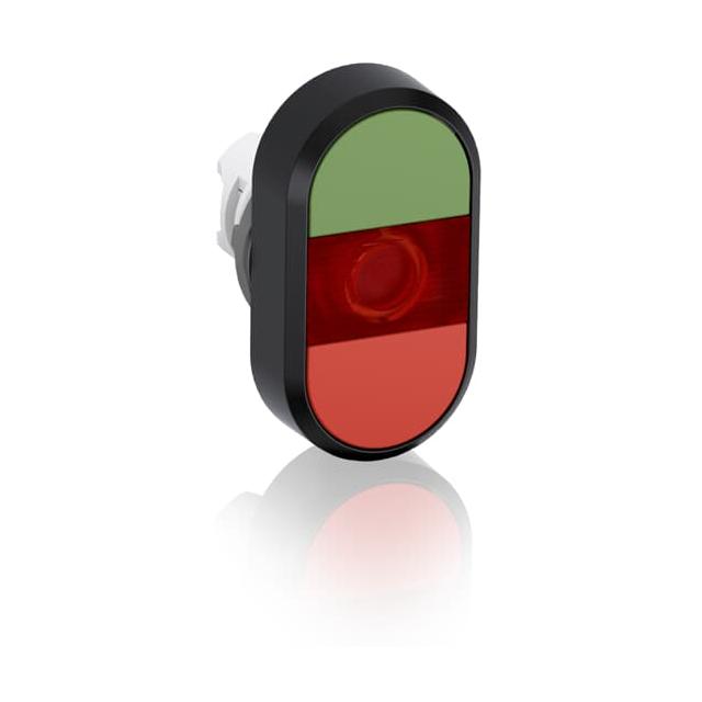 Przycisk podwójny bez tekstu czerwone pole podświetlany MPD1-11R