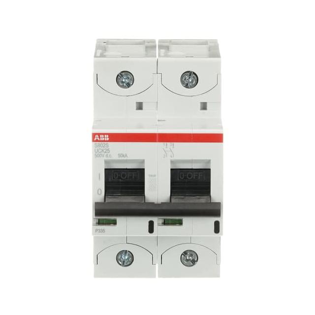S802S-UCK25 Wyłącznik nadprądowy 50kA AC/DC 2P UCK25A 2CCS862001R1517 ABB