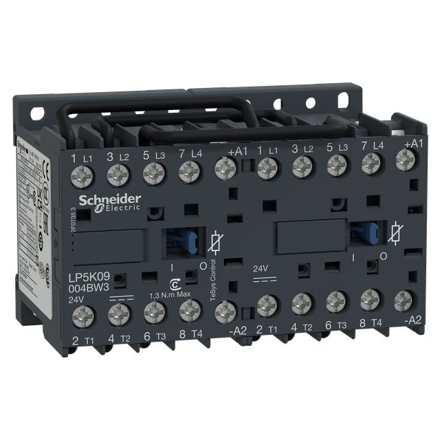 Stycznik nawrotny TeSys K 20A 4P 4Z cewka 24VDC zaciski skrzynkowe LP5K09004BW3 Schneider