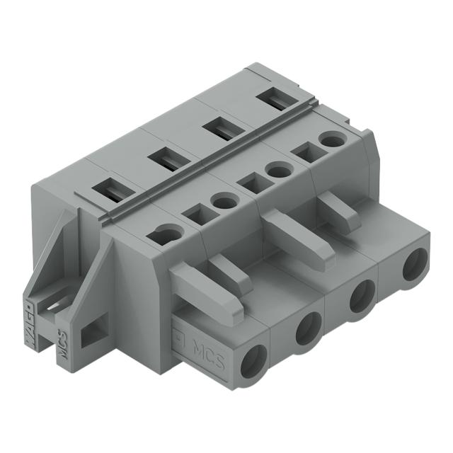 MCS-MIDI Classic gniazdo 4-bieg. szare raster 7,5 mm /50szt./ WAGO