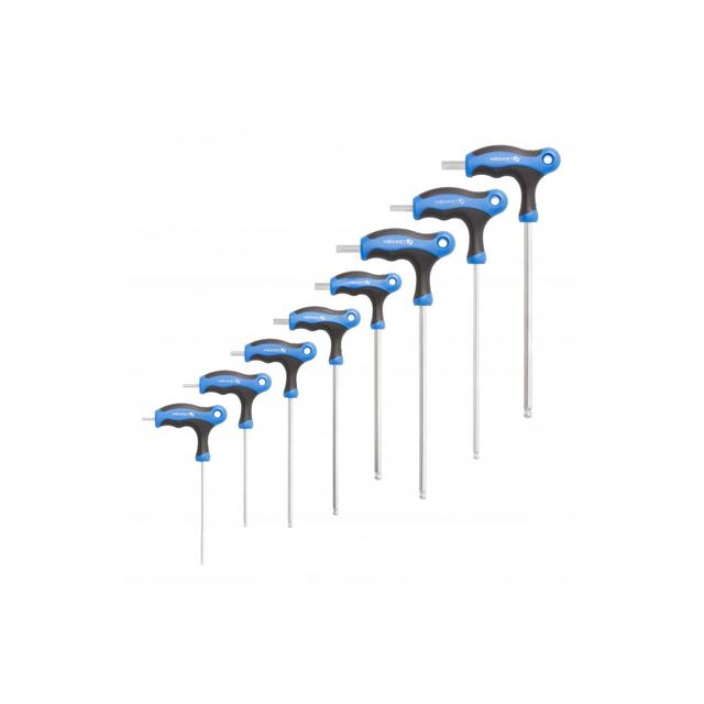 Zestaw kluczy sześciokątnych typu-T z kulką, długie 8 szt