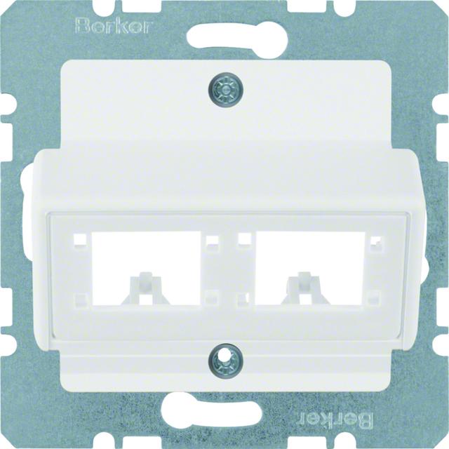 BERKER B.3/B.7 Płytka czołowa do 1 lub 2 modułów pojedyncza R&De-M biały 14721909 HAGER