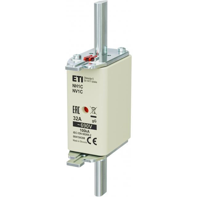 Wkładka topikowa NH zwłoczna KOMBI NH1C gG 32A 690V 004184308 ETI