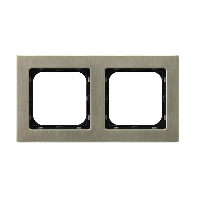 SONATA Ramka podwójna - kolor nowe srebro