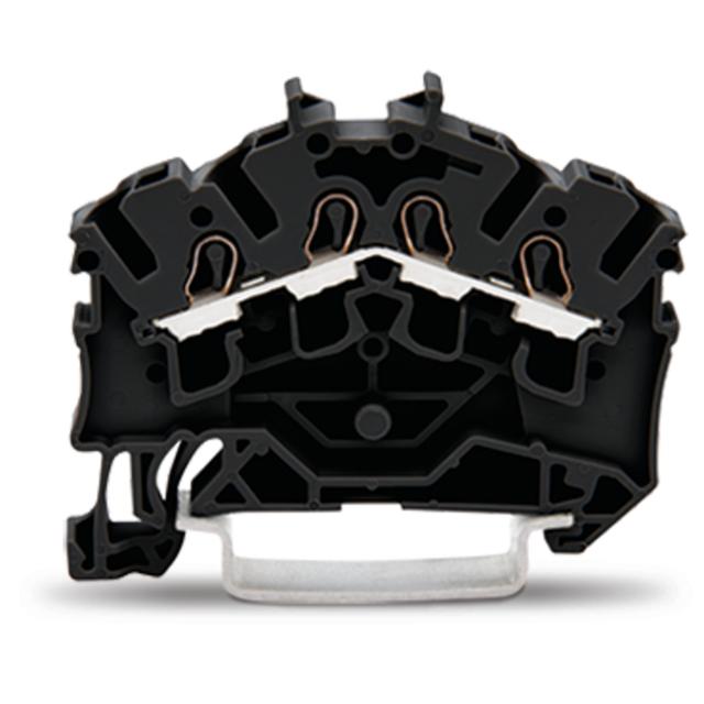 4-przewodowa złączka przelotowa czarna