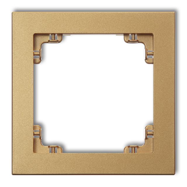 DECO Ramka uniwersalna pojedyncza z tworzywa złoty