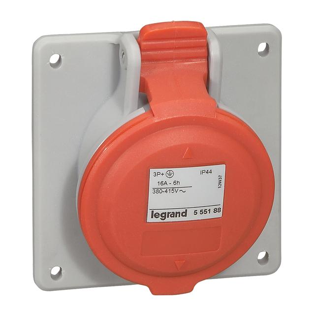 P17 TEMPRA PRO GNIAZDO TABLICOWE 16A 3P+N+Z 400V IP44, Legrand