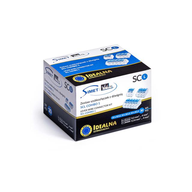Zestaw szybkozłączek z dźwignią SCL COMBO 1: (10)SCL2, (10)SCL3, (10)SCL5 (1 kpl.)