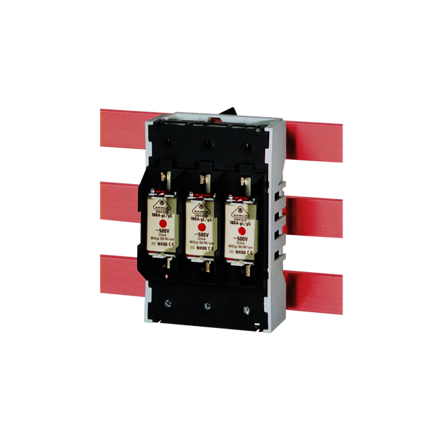 GU1-3/60/AO - Podstawa bezpiecznikowa, wielkość NH-1/250A, odpływ górą, przyłącze płaskie