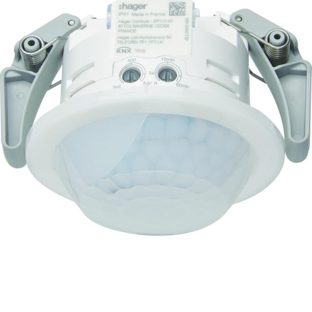 KNX e/s Czujnik ruchu KNX korytarzowy 360° p/t detekcja 5x30m TXD505 HAGER